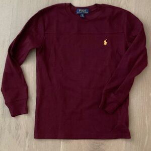 Polo by Ralph Lauren Maroon Knit Top